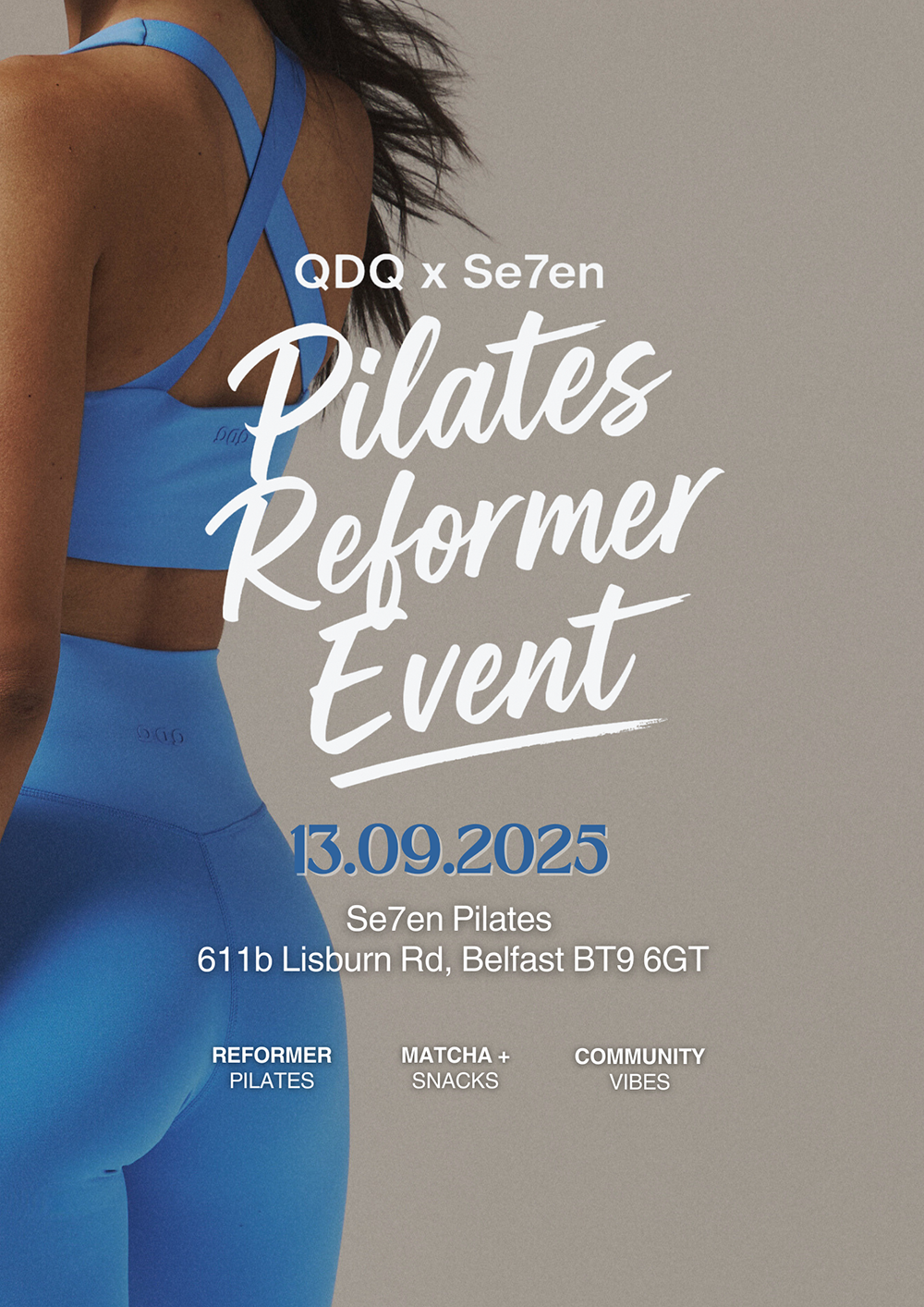 TICKET: QDQ Club Pilates Event - 13th September Belfast